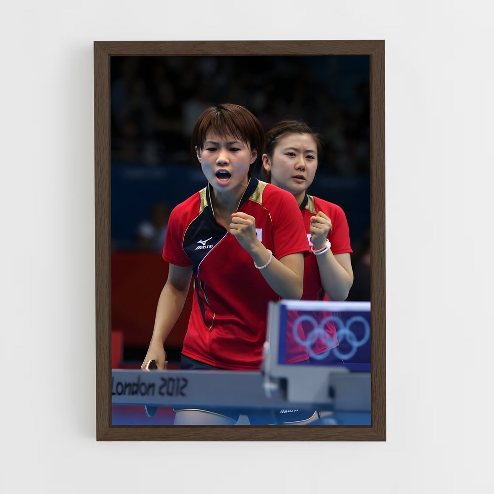 Poster Asian games animé – affiche Tennis de table (vue 5)